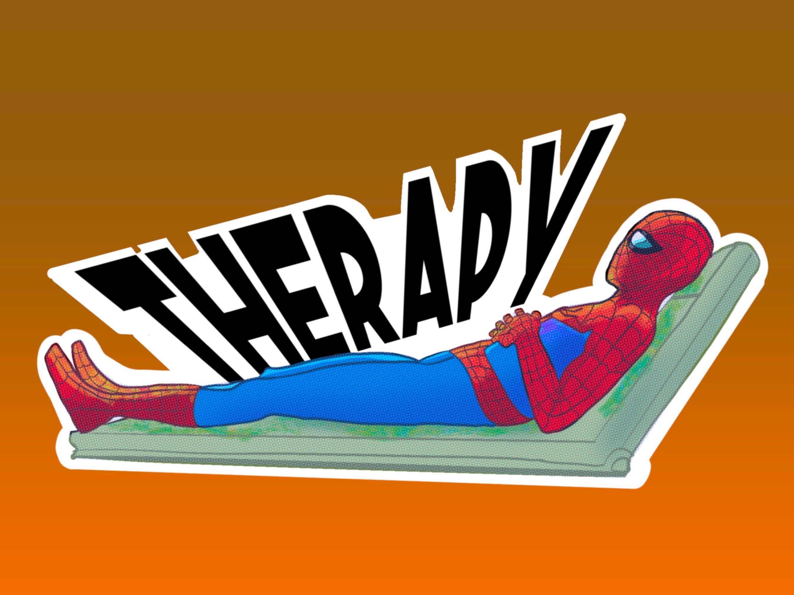 Spider-man Across the Spider-verse ATSV Therapy Vinyl Sticker - Etsy