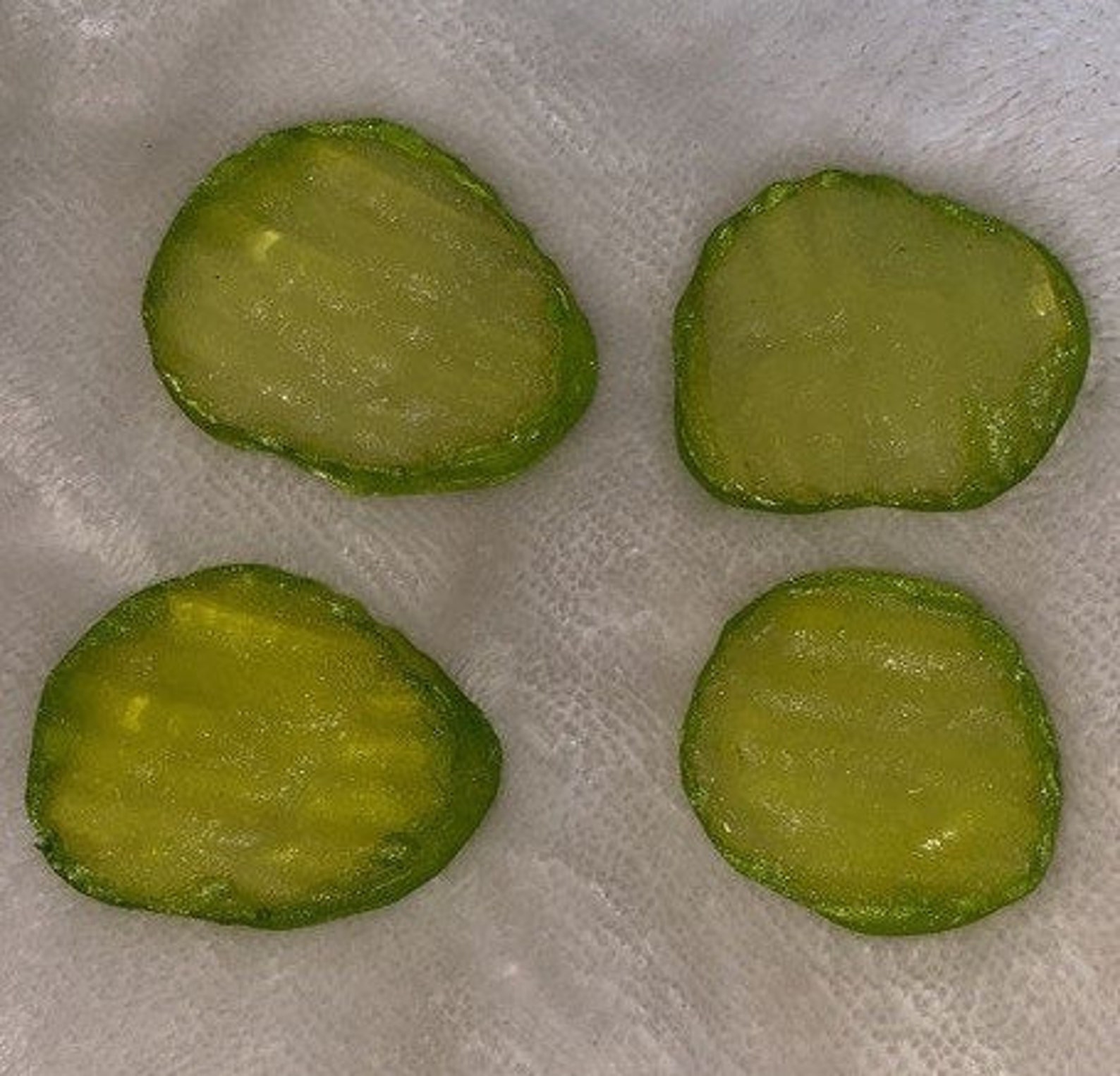 Tranches de cornichon de résine 4pack Etsy