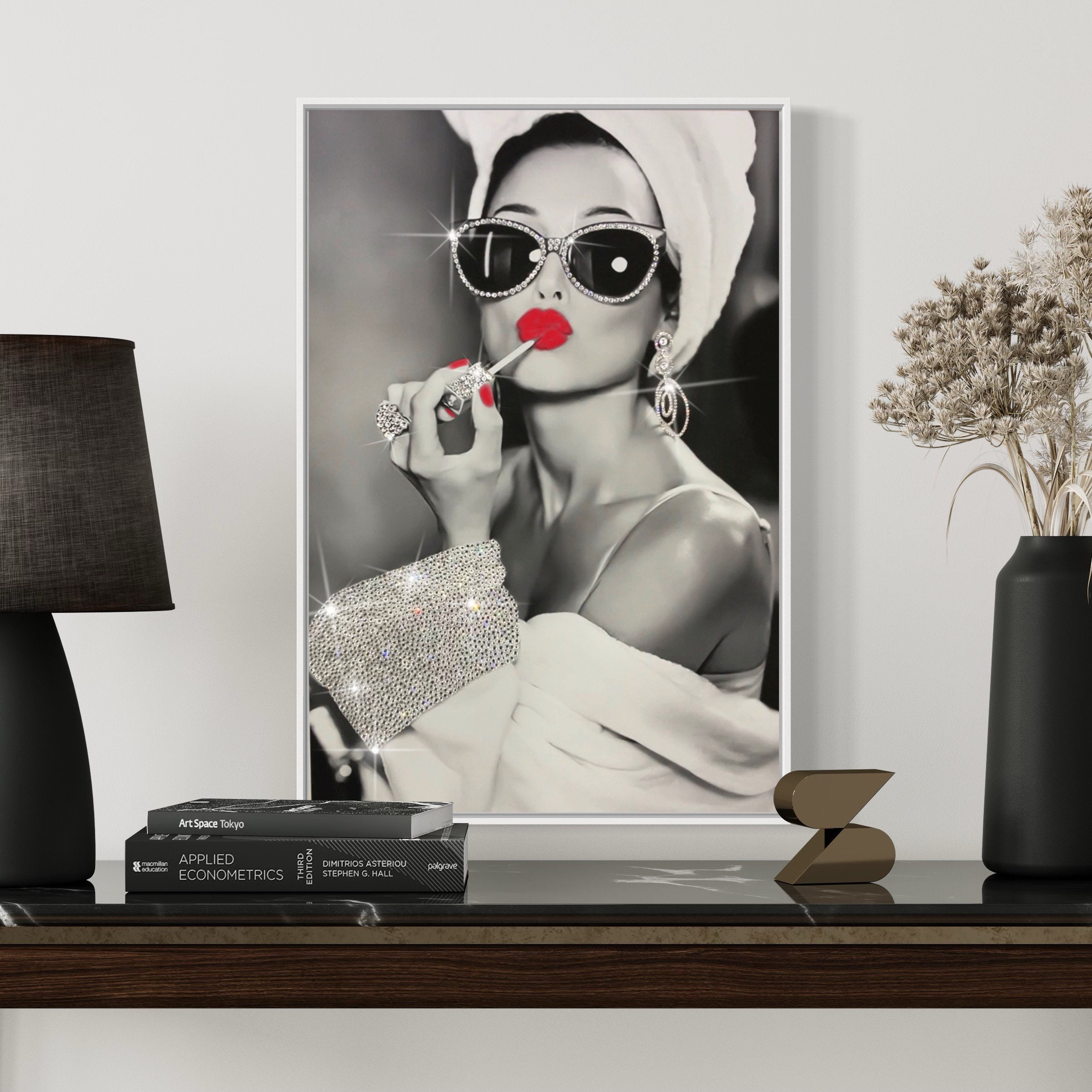 Red Lips Glam Girl Bathroom Decor Make up Poster Red Lips - Etsy