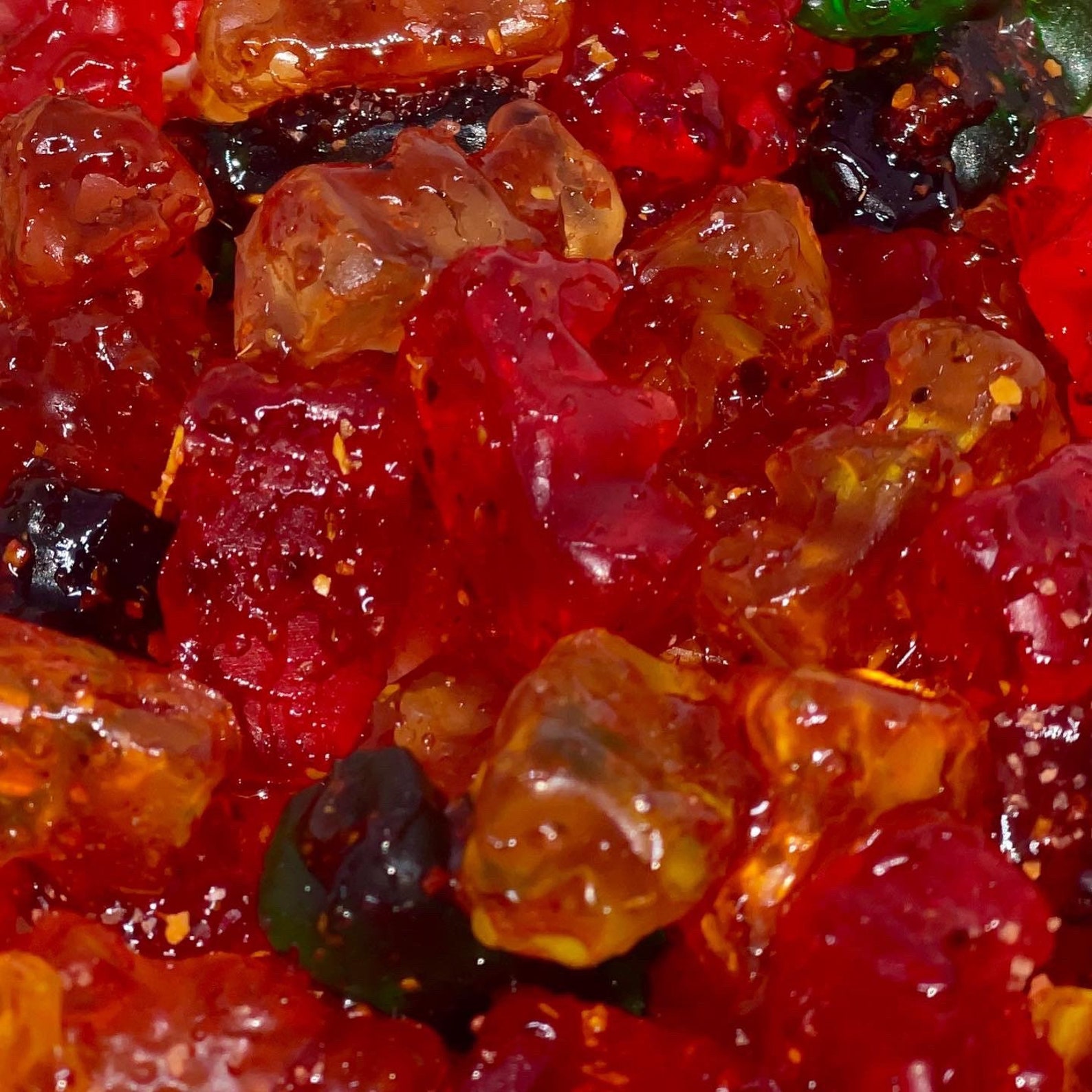Chamoy Covered Gummy Bears Chamoy Covered Spicy Mexican Etsy