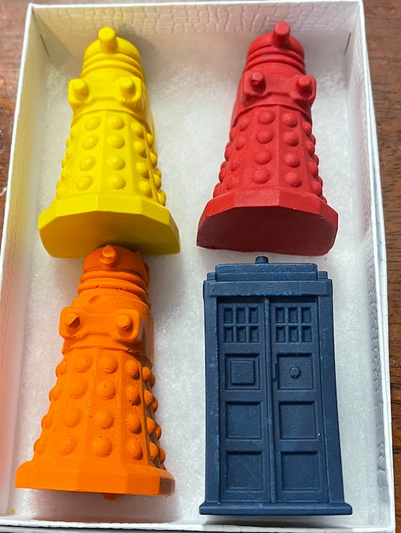 Melted Crayon Art Tardis