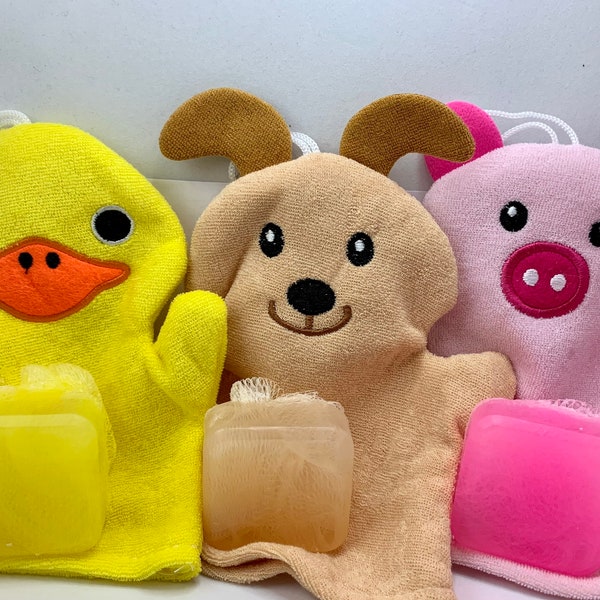 Kids Loofah; Bath fun for kids; Kids Bath Soap; Kids Bath Glove; kids bath pouf