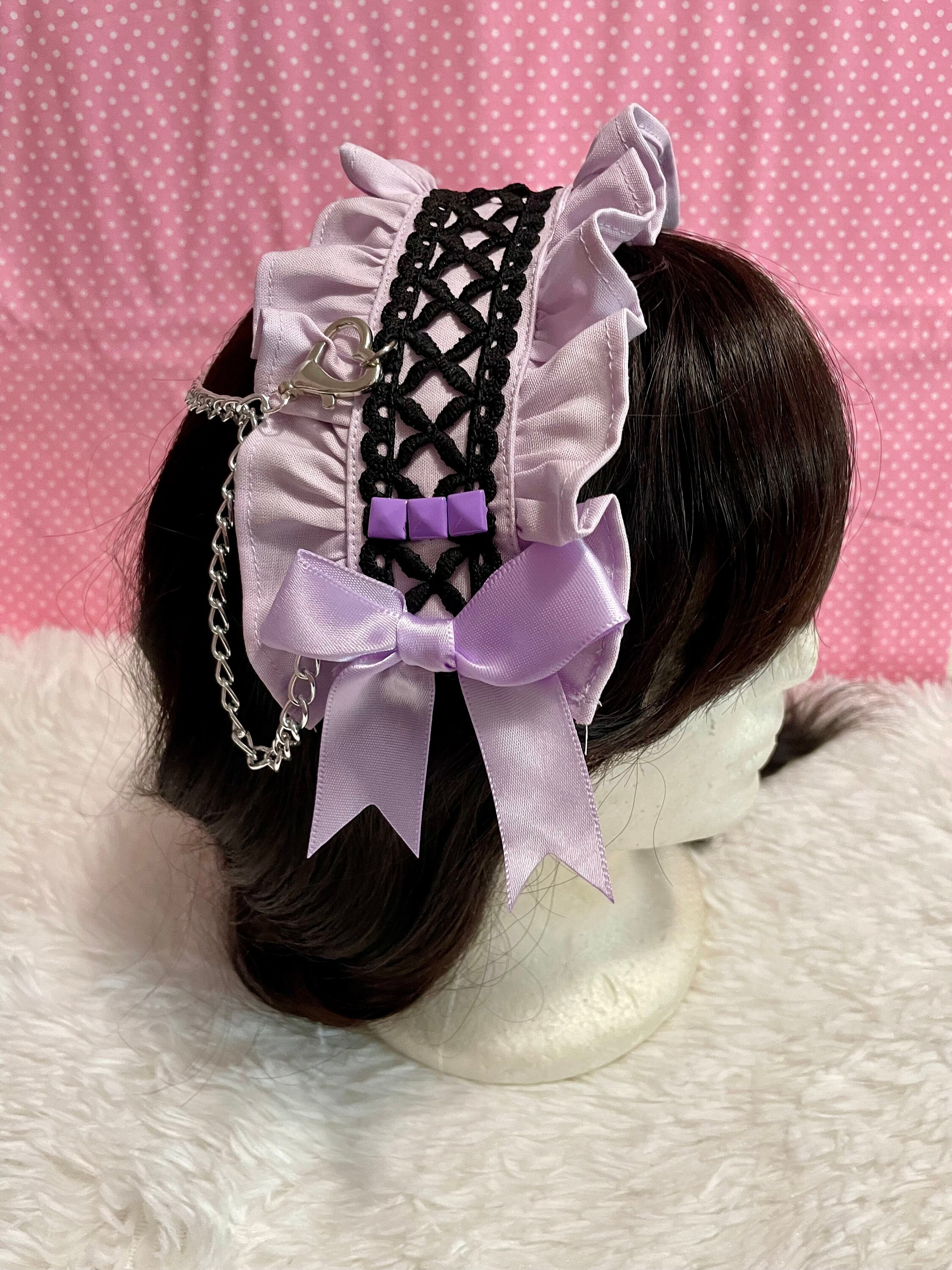 激安通販 Chain, Headdress- Punk Black EGL, Jirai Goth, Kawaii, ヘアアクセサリー