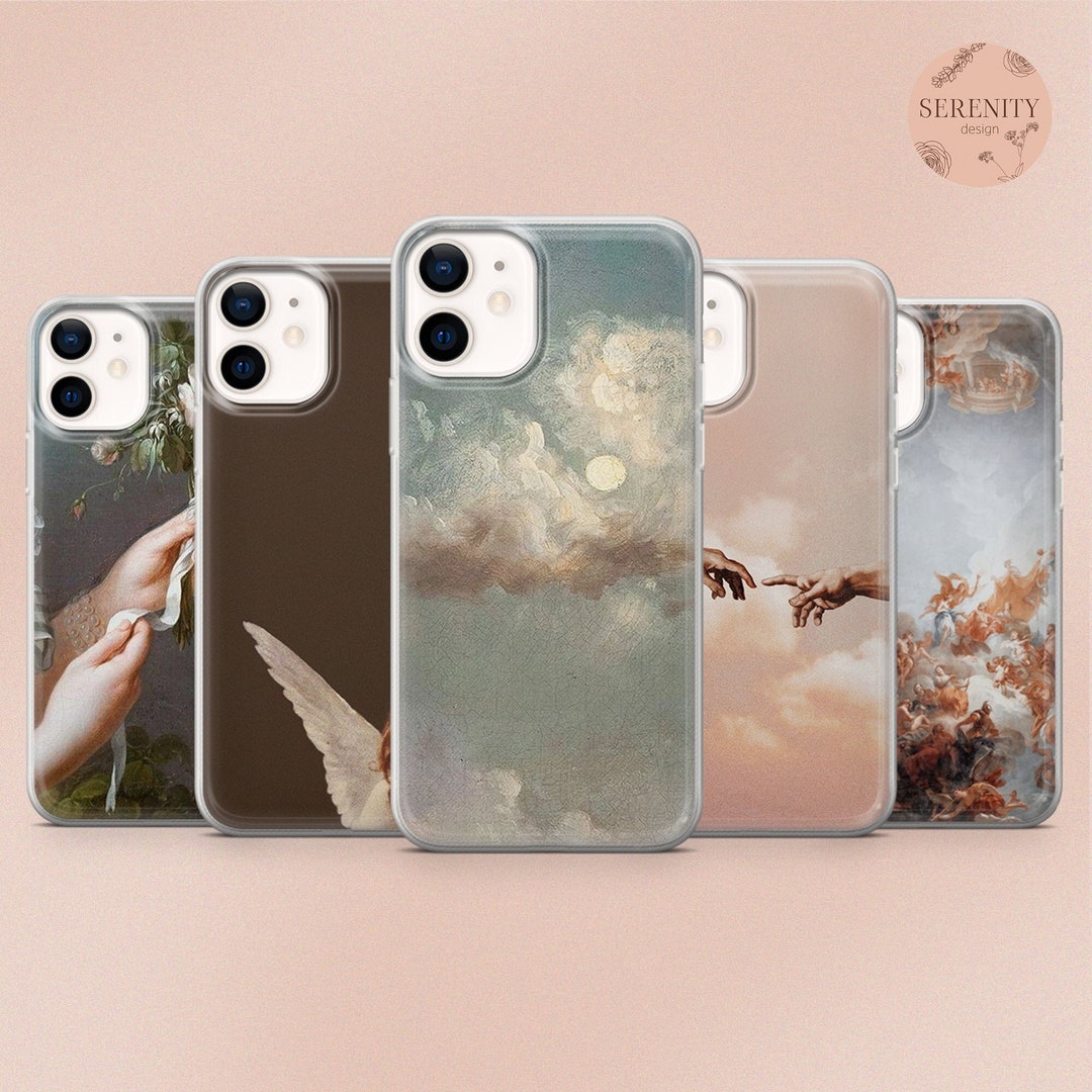 Renaissance Phone Case, Clouds Aesthetic iPhone Case, Fits for iPhone ...