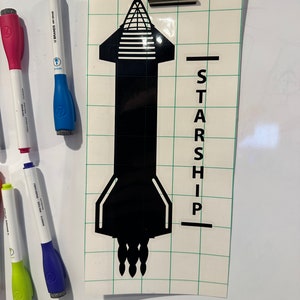 SpaceX | Starship | 9 x 3.75&quot; | Decal