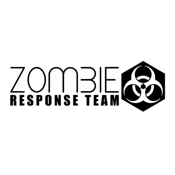 Zombie Response Team Decal Etsy