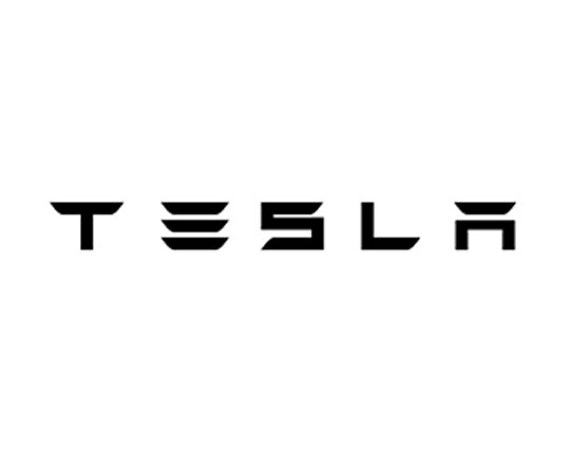 Tesla Font Decal 