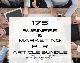 175 Business and Marketing PLR Articles, Article Bundle