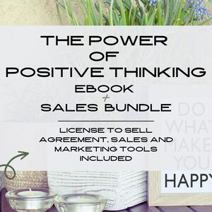 The Power of Positive Thinking Ebook, Articles and PLR Sales Bundle