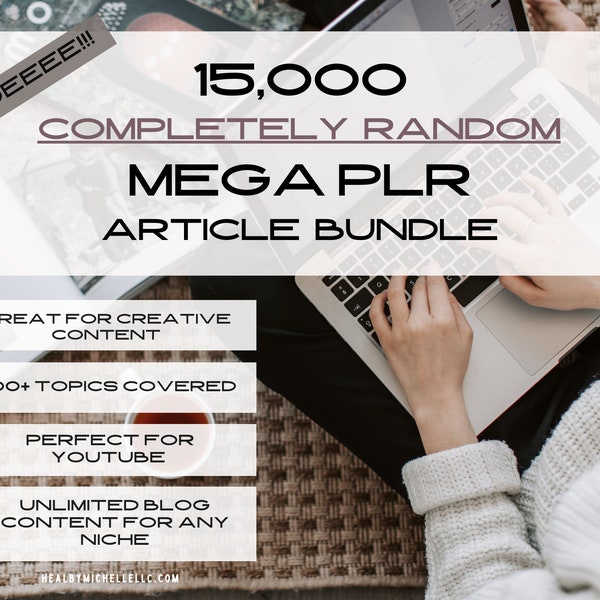 15,000 Completely Random Mega PLR Article Bundle, Over 100 Niches, Use for your Creative Content