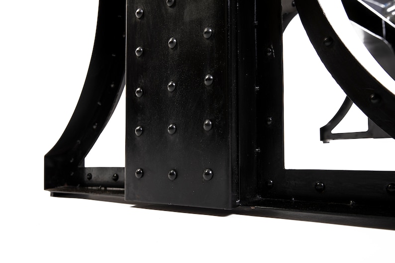 Beautiful Industrial Cast Iron Dining Room Table, Conference Table