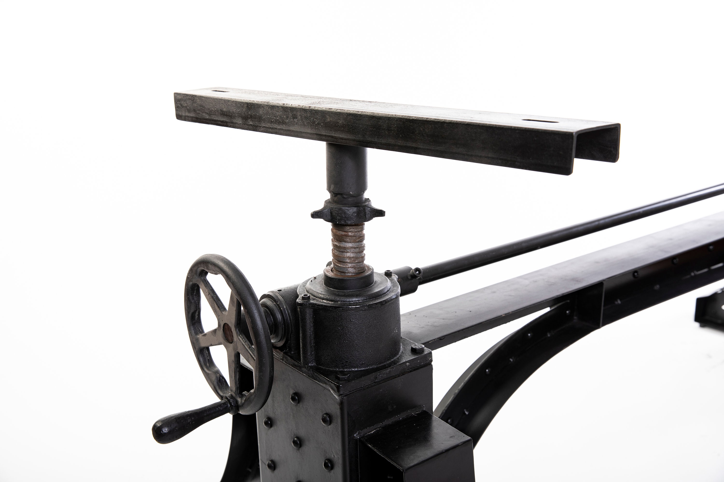 Beautiful Industrial Cast Iron Dining Room Table, Conference Table