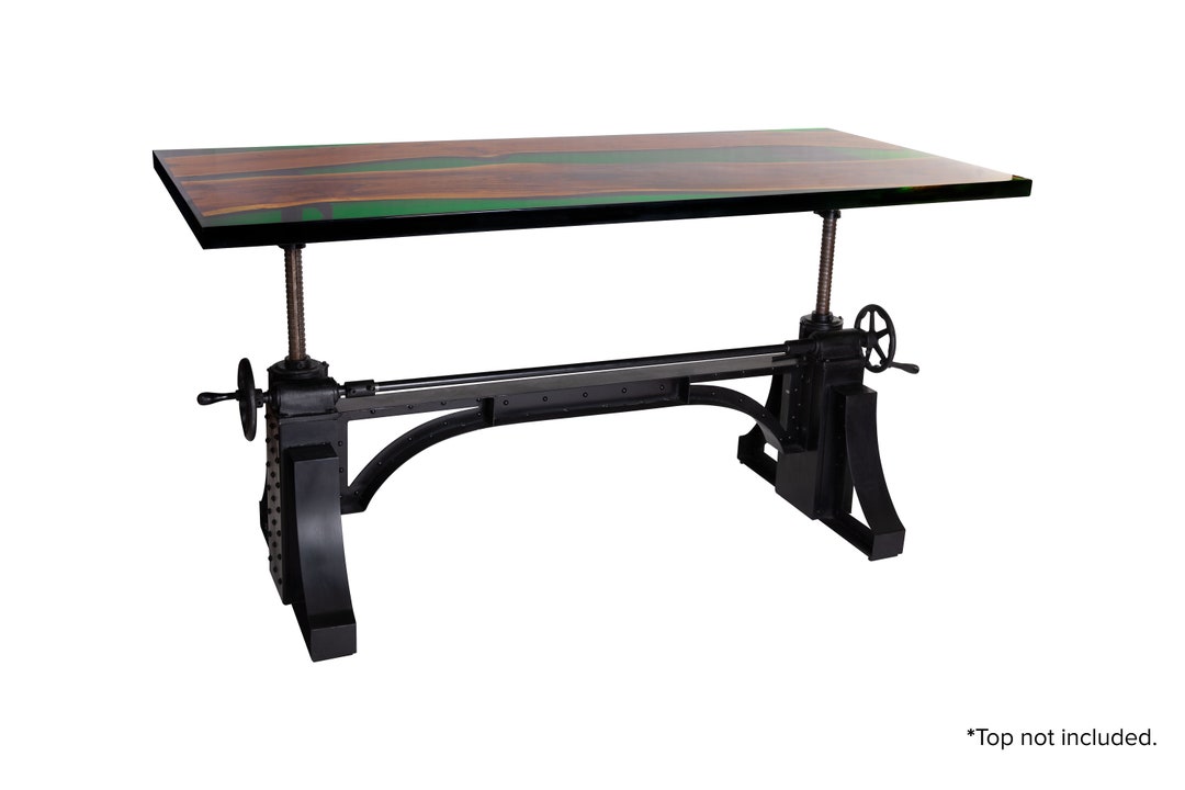 Stunning Industrial Cast Iron Dining Room Table, Conference Table
