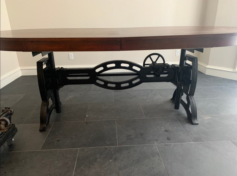 The Stunning Industrial Cast Iron Dining Room Table, Conference Table