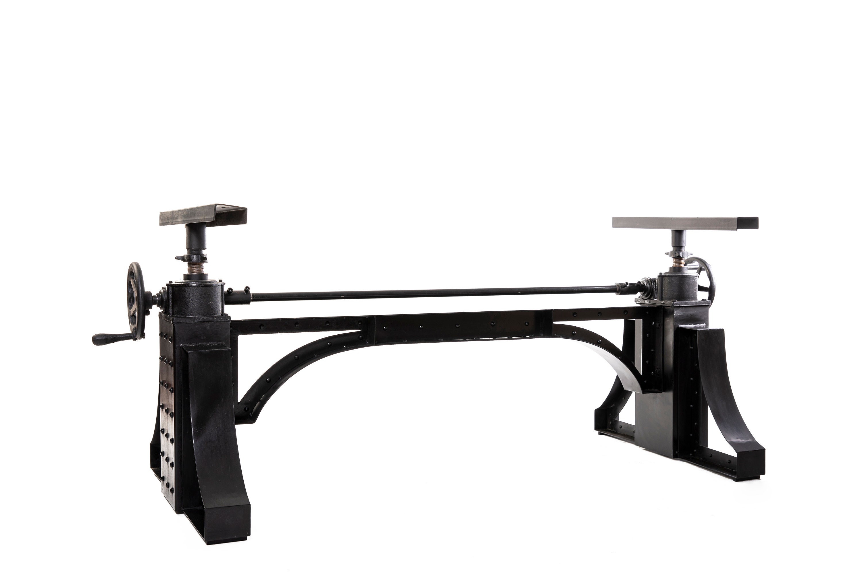 Black iron table base discount
