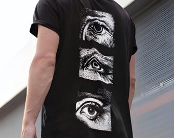 Eye svg Digital Design - Close Eye in Black and White for T-Shirt Print, Perfect Gift for Graphic Designer