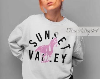 Claim Your Dreams: Digital Print with Horse Design in Sunset Valley Bring Nature's Beauty into Your Home Digital Print with Horse Design