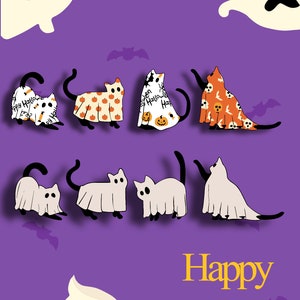 Halloween Cat & Ghost Digital Bundle - Svg Png Download - Ideal for Creating Halloween Crafts - Great Gift for Cat Enthusiasts