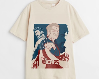 Homelander & Billy Butcher Digital Art Print - The Boys Inspired Downloadable Poster, T-Shirt Print, SVG PNG Jpg Pdf Dxf Files