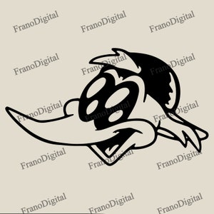 Woodpecker Woody Digital Printing Svg Png Jpeg Eps Dxf