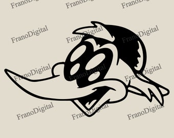 Woodpecker Woody Digital Printing Svg Png Jpeg Eps Dxf