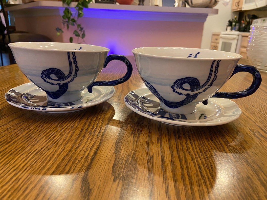 Anthropologie Octopus Tea Cups from the Deep Etsy