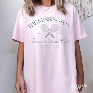 Custom Tennis Bachelorette Comfort Colors Shirt, Country Club Bachelorette, Preppy Bach, The Hamptons Bach, Golf Bachelorette, Classy Bride