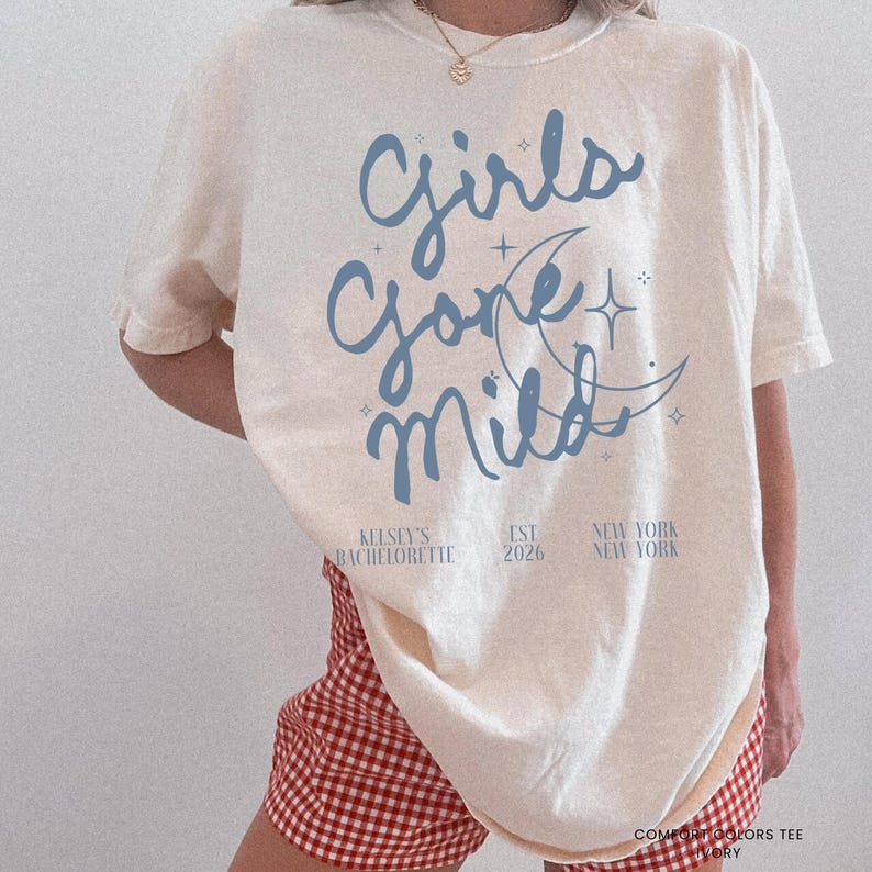 Girls Gone Mild Bachelorette Long Sleeve Shirt, Shirt, Sweatshirt, Pj Bach, Mild Bachelorette, Sleepover Bach, Girls Night, Bridal Pjs bild 3