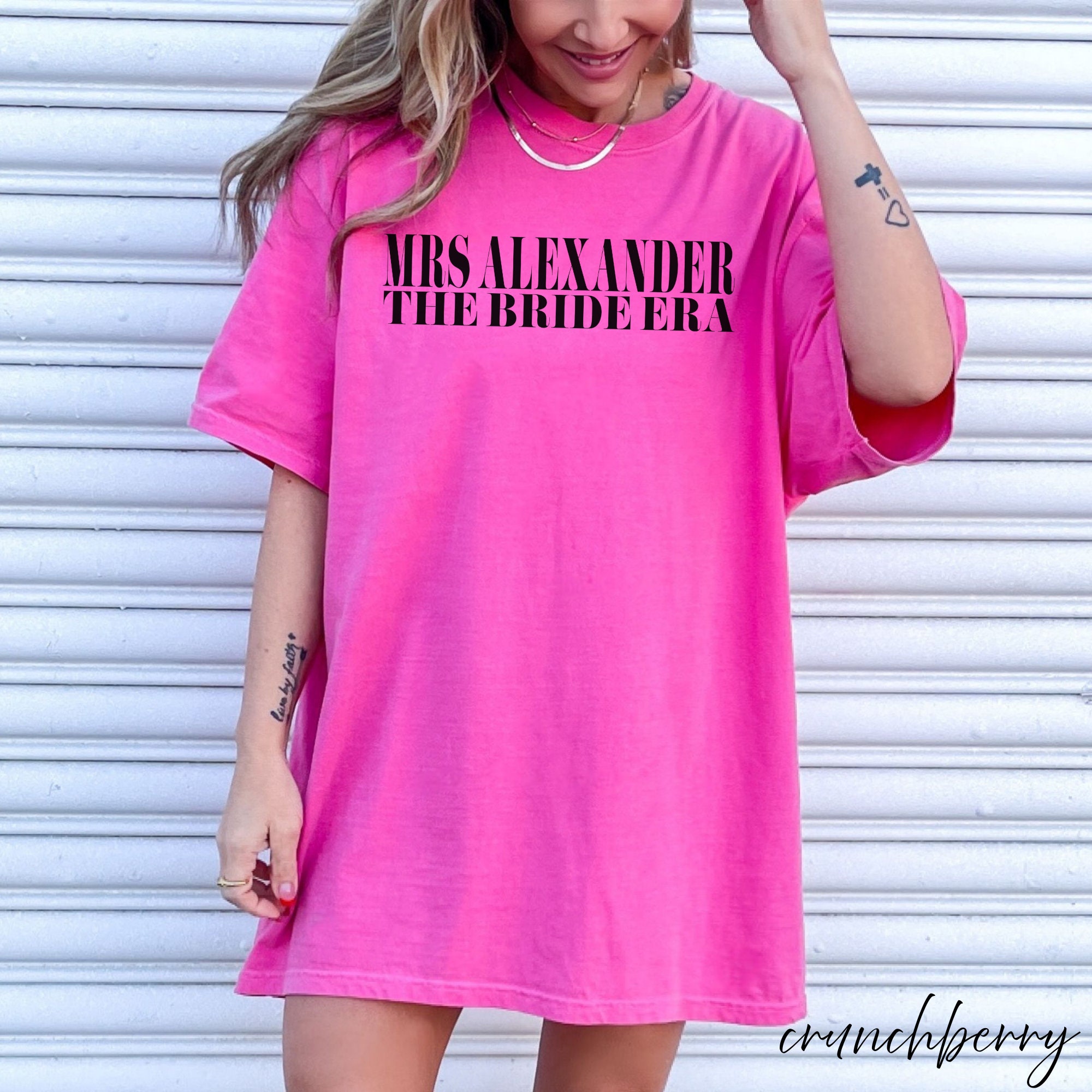 Custom Bride Comfort Colors Shirt, in My Bride Era Shirt, Bride Era ...