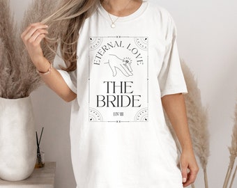 Tarot Card Bride Shirt, Comfort Colors Shirt, Celestial Bachelorette Party, Astrology Bachelorette, Bachelorette Shirts
