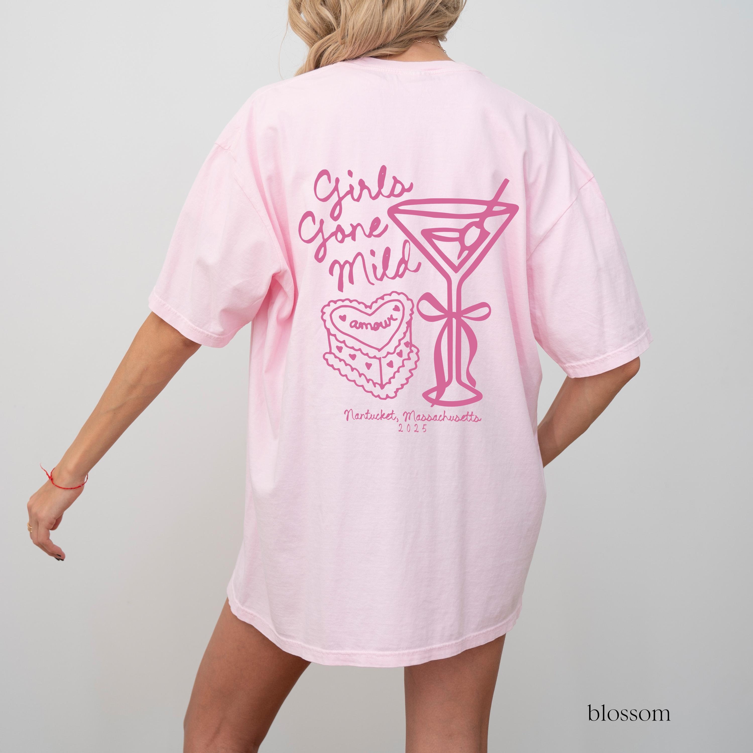 Girls Gone Mild Bachelorette Shirts, Pjs and Prosecco Bach, Custom Bach Shirts, Bridal Party Gifts, Bach Party Shirts, Spa Bach, Cozy Bach