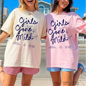 Girls Gone Mild Bachelorette Long Sleeve Shirt, Shirt, Sweatshirt, Pj Bach, Mild Bachelorette, Sleepover Bach, Girls Night, Bridal Pjs bild 5