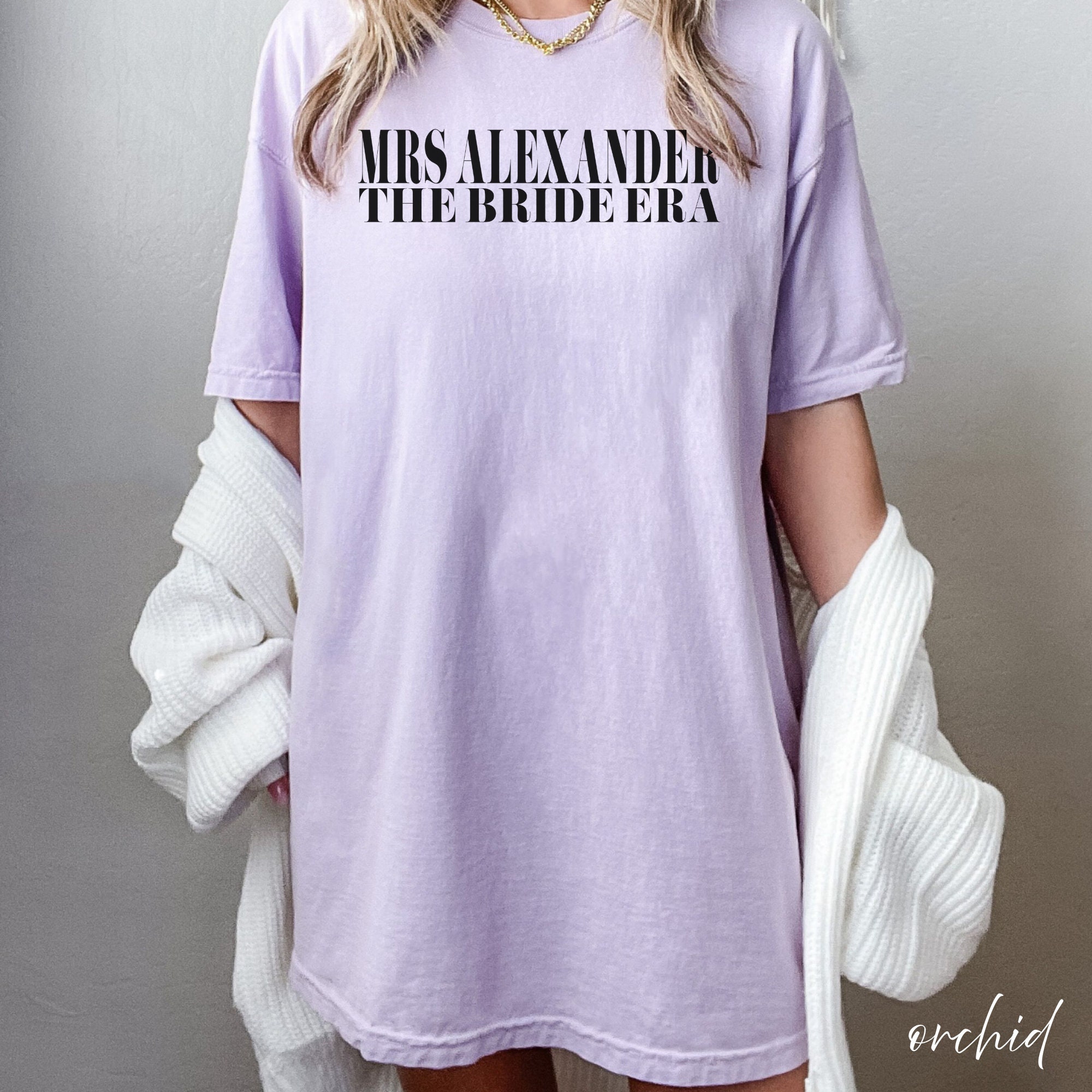 Custom Bride Comfort Colors Shirt in My Bride Era Shirt - Etsy