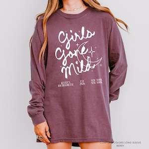 Girls Gone Mild Bachelorette Long Sleeve Shirt, Shirt, Sweatshirt, Pj Bach, Mild Bachelorette, Sleepover Bach, Girls Night, Bridal Pjs bild 1