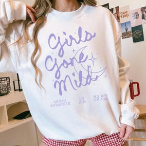 Girls Gone Mild Bachelorette Long Sleeve Shirt, Shirt, Sweatshirt, Pj Bach, Mild Bachelorette, Sleepover Bach, Girls Night, Bridal Pjs bild 7