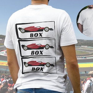 F1 Shirt, Formula 1, F1 Merch, F1 for Men, F1 Gifts, Formula One, Box Box Box, Front and Back Design