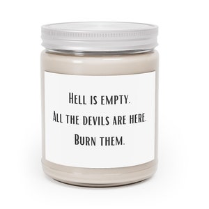 Fun Candles, Unique Candles, Cool Candles, Funny Mom Candles, Funny Candle Gifts, Hell, Aromatherapy Candles, 9oz