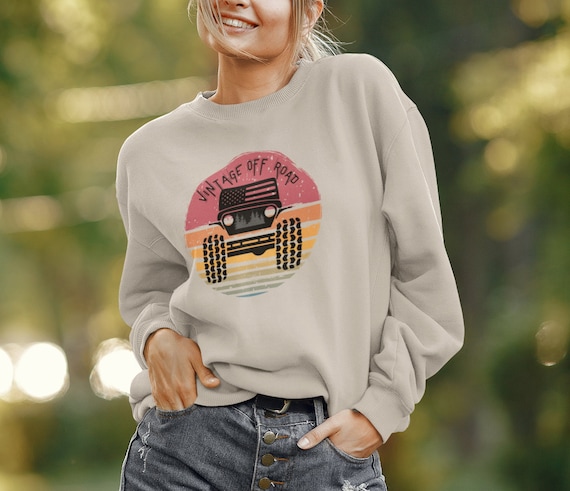 American Offroad, Offroad Sweatshirt, Off Road Shirt, USA Flag Shirt, US Offroad, 4WD shirt, 4wd Off-road, Adventure Shirt, Sunset Shirt