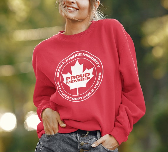 thumbnail image 2 of Proud Member Of The Fringe Minority Hoodie - Unisex Canadian Flag Sweater For Men & Women 2 of 9