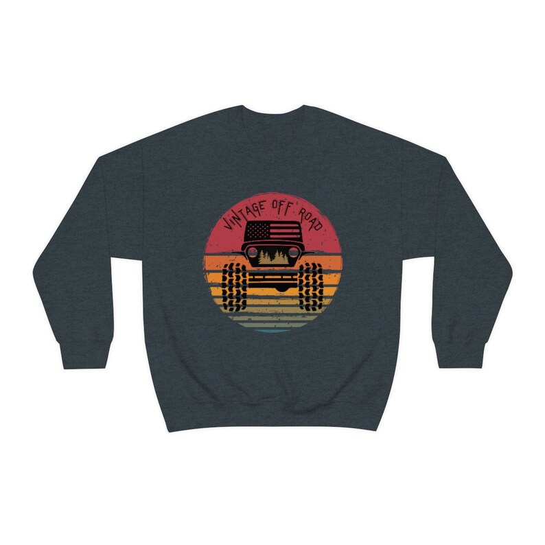 American Offroad, Sudadera Offroad, Camisa Off Road, Camisa Bandera USA, US Offroad, Camisa 4WD, 4x4 Off-road, Camisa Aventura, Camisa Sunset Dark Heather