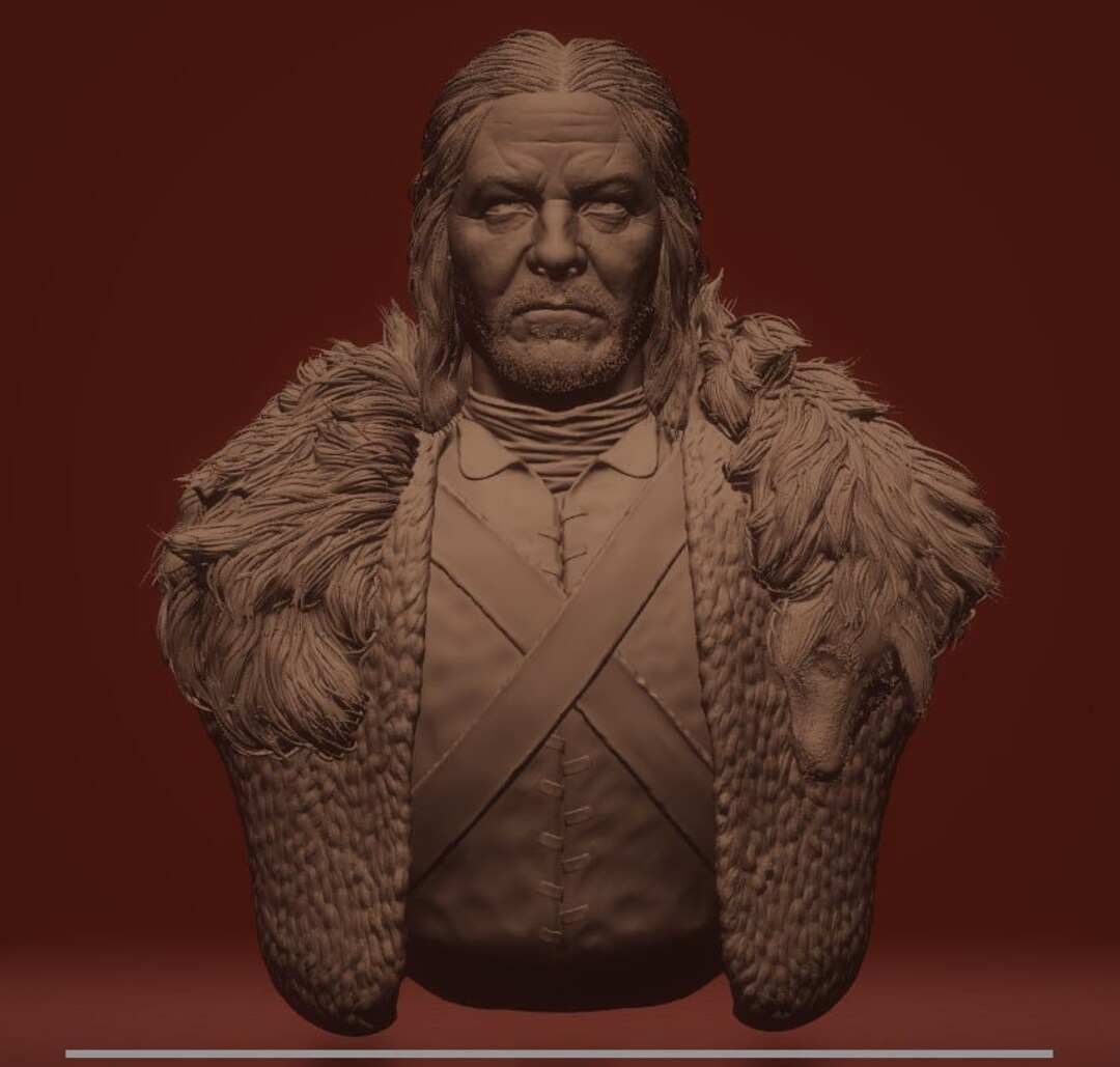 Ned Stark Bust Stl Game of Thrones Stl Got Stl 3d Figure Etsy