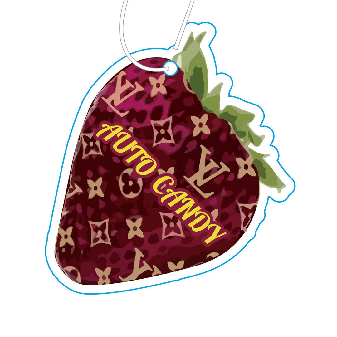 Auto Candy Strawberry Car Air Freshener Strawberry Fragrance Etsy