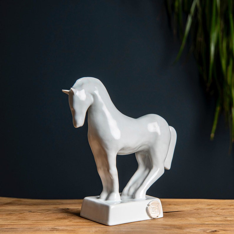 Rainbow Ceramic Horse, Artistic Ceramics, Horse Sculpture, Pottery Horse, Equine Decor, Equine Lover Gift, Animal Figure, Keramik Pferd image 7
