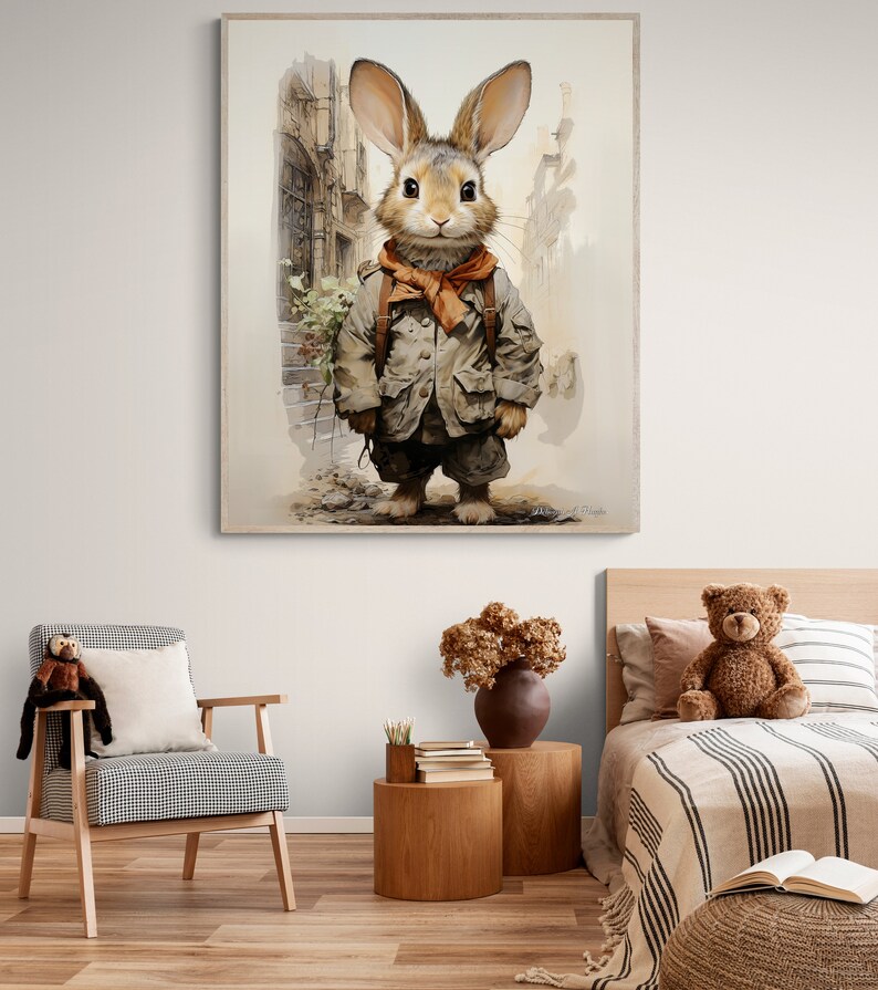 Floppy Ear Peter Rabbit Easter Spring Flowers Download Printable ...