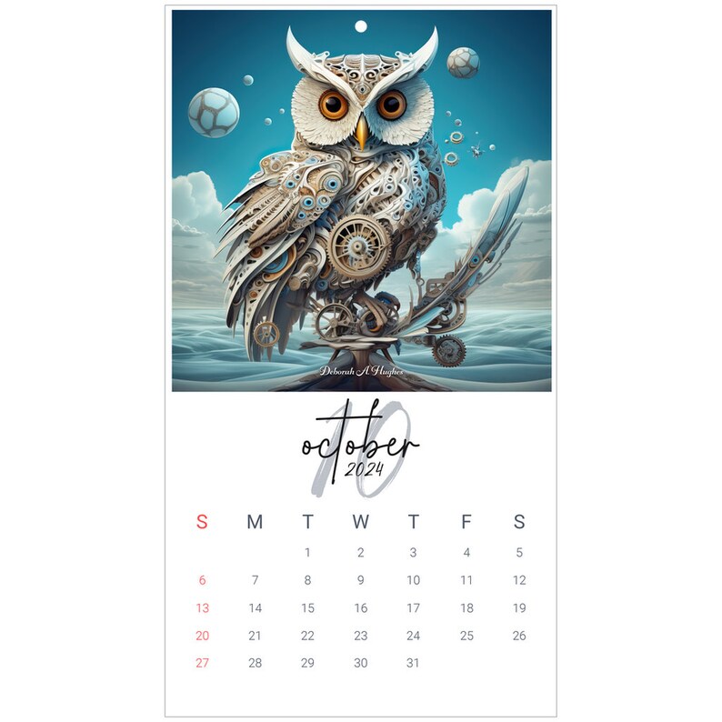 2024 Wall Calendar Art Style of Fractal Surrealism Using the - Etsy