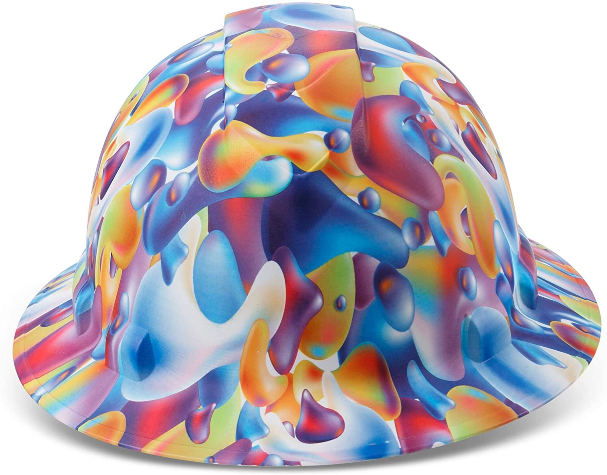 Custom Rainbow Art Design Hard Hat OSHA Full Brim Hard Hat Etsy