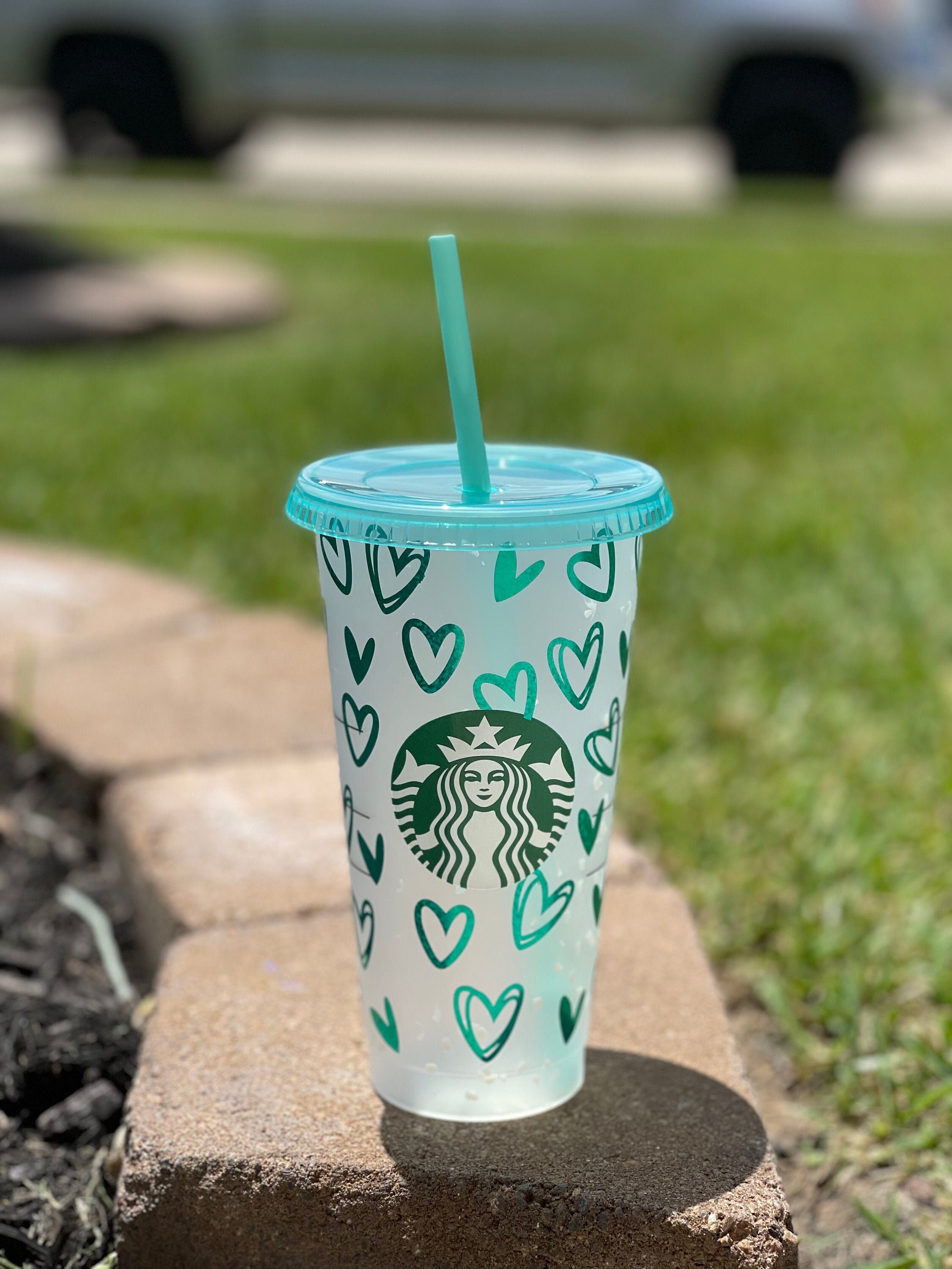 Custom Starbucks reusable cold cup tumbler 24oz