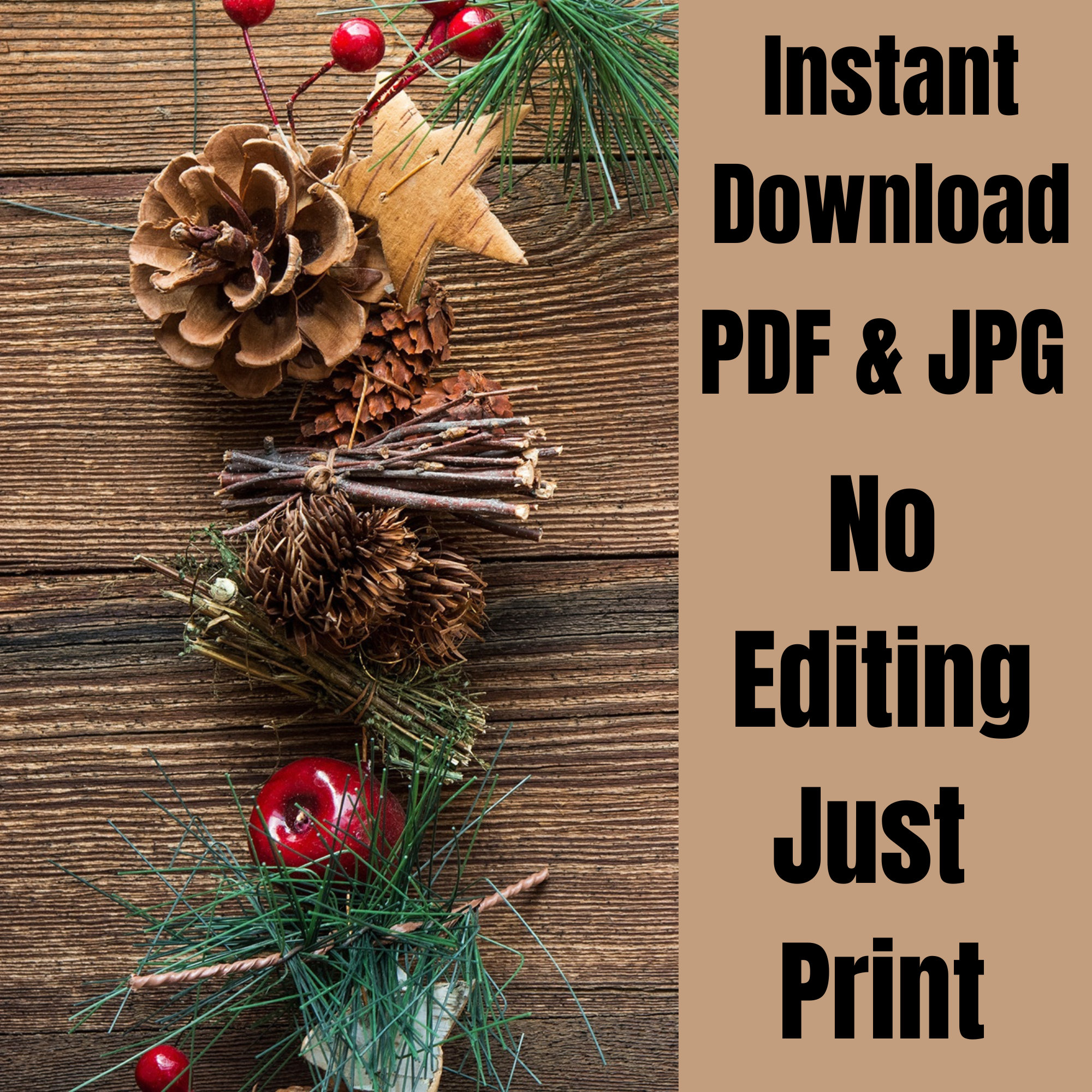 Christmas Movie List Printable, Christmas Movie Checklist, Fun