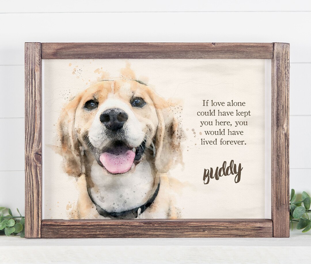 Personalized Pet Memorial Print // Pet Loss Gifts // Dog Dad Etsy Canada