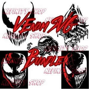 Venom SVG Bundle | Superhero SVG | Cutting Files for Cricut | Digital Download